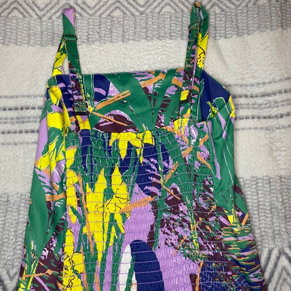 Gravel & Gold Sommar Dress in Daffodils Cotton Print Made in USA Size 2 - Picture 9 of 16